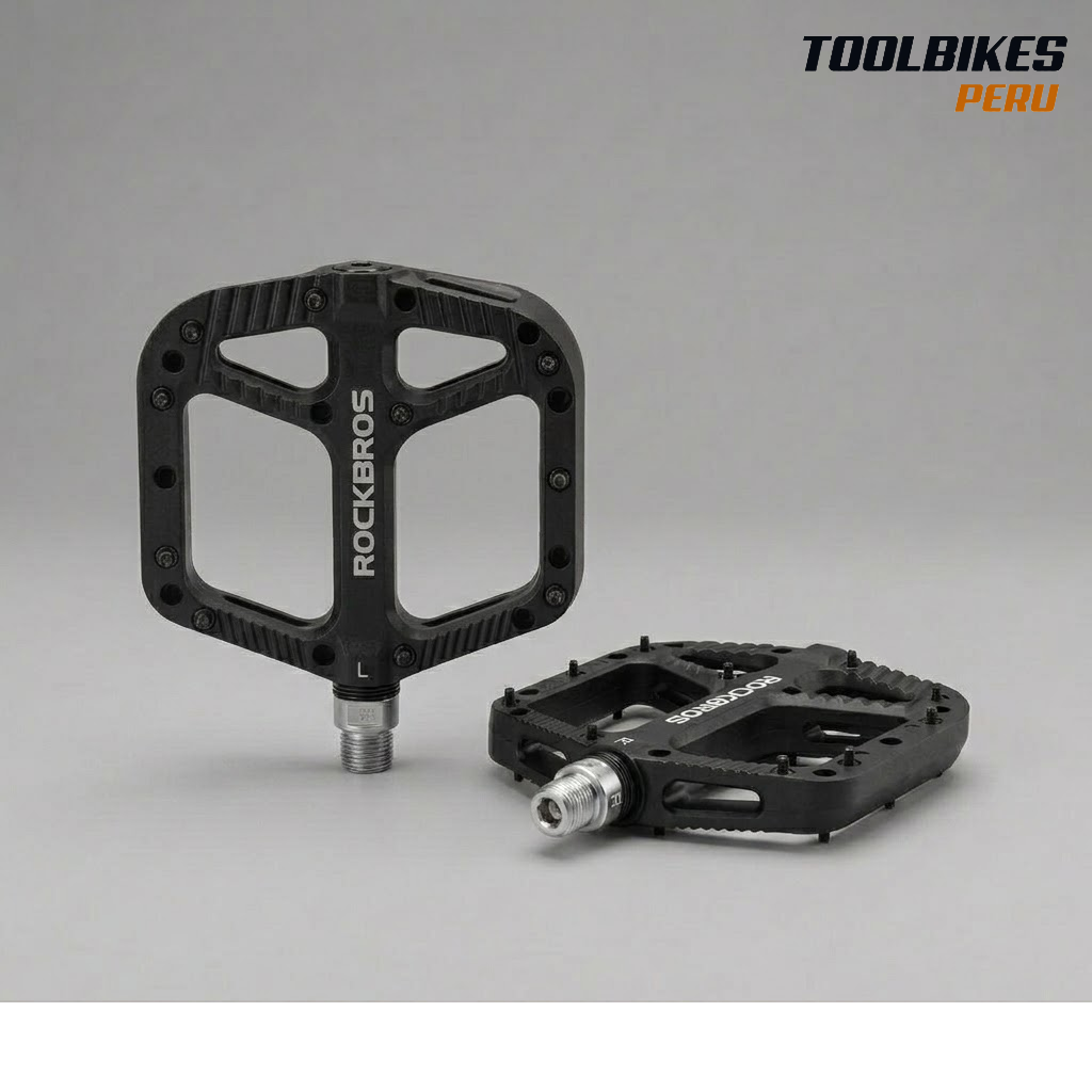 Pedales para bicicleta 2018-12A de Nylon antideslizantes Rockbros