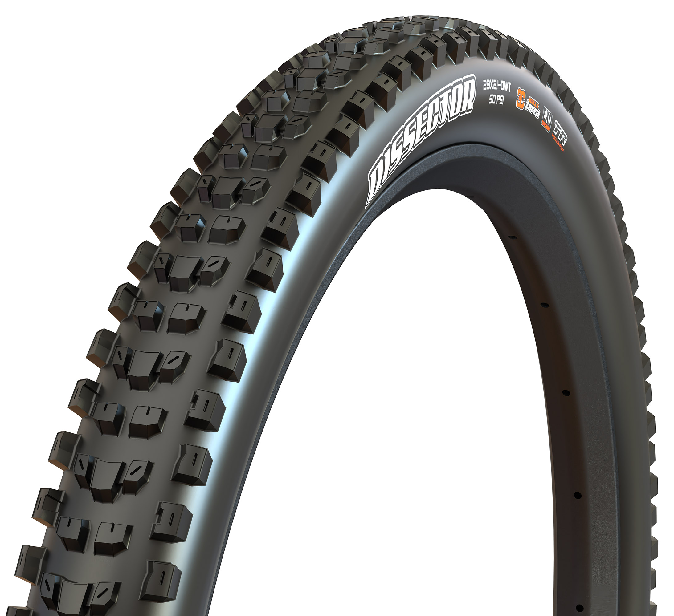 LLANTA MAXXIS DISSECTOR 27.5X2.40WT 120X2 TPI 50PSI MAX M357RU 3CG/DD/TR