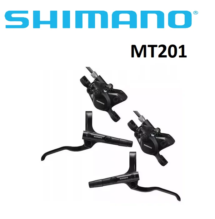 Set de Frenos Hidraulicos Shimano Altus MT201 Palanca Aluminio (Par) en Caja Origina